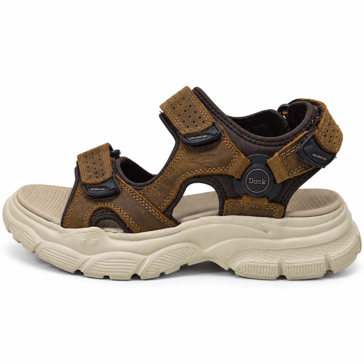 Lotfy men's chunky sport sandals in brown, 84751-R60