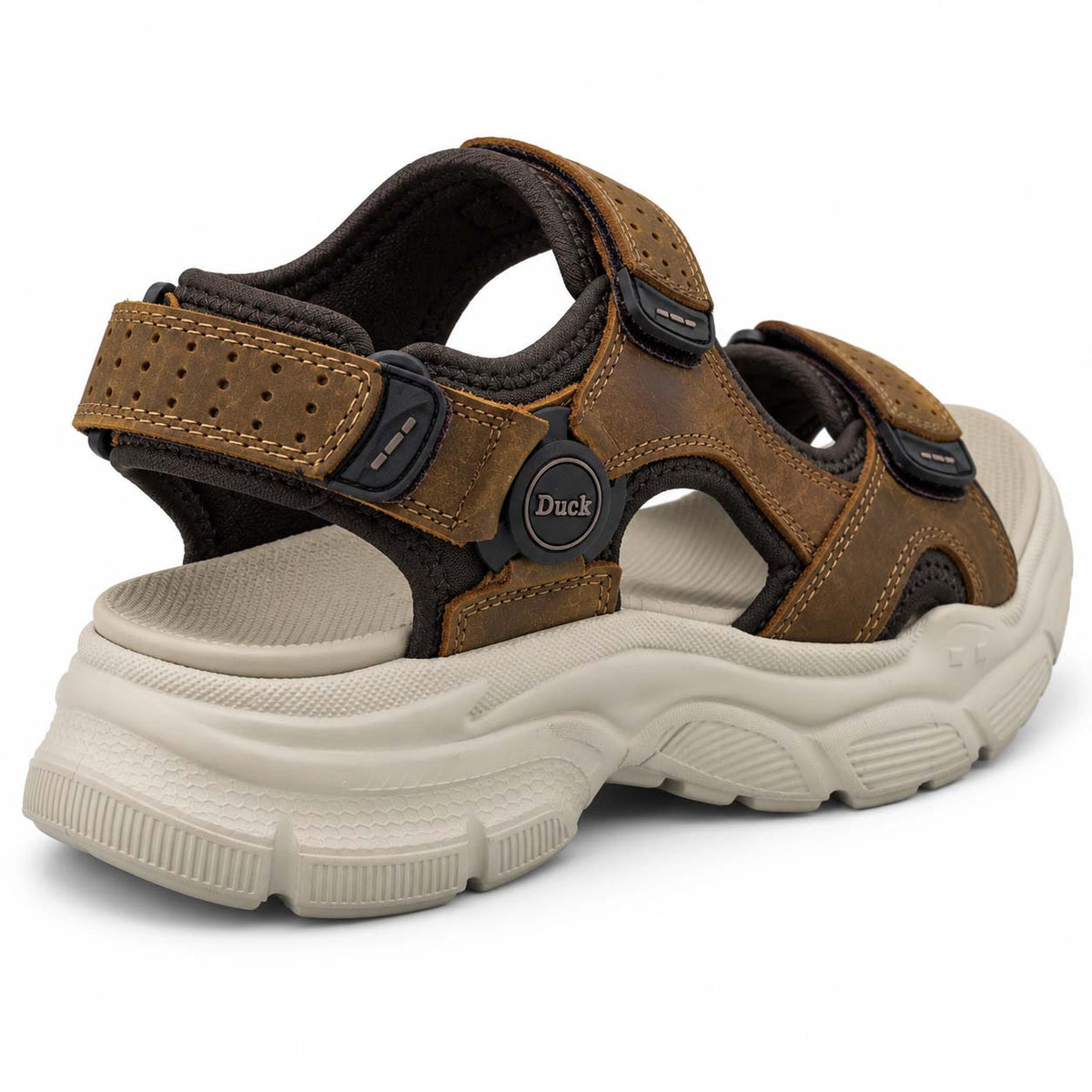 Lotfy men's chunky sport sandals in brown, 84751-R60