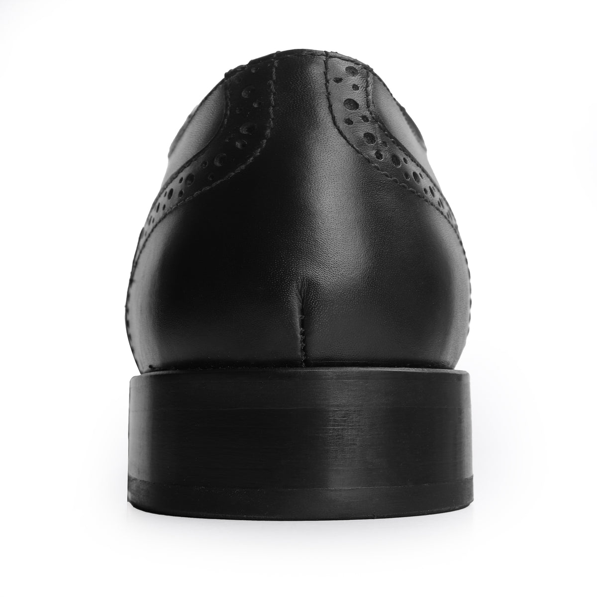 Lotfy men's classic leather shoe in black, 97051-1213605