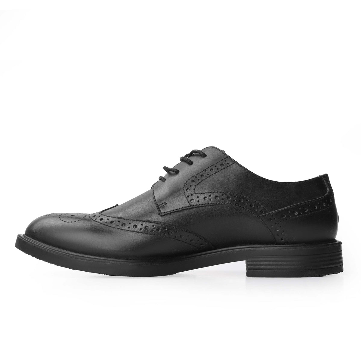 Lotfy men's formal leather shoe in black, 99951-66509