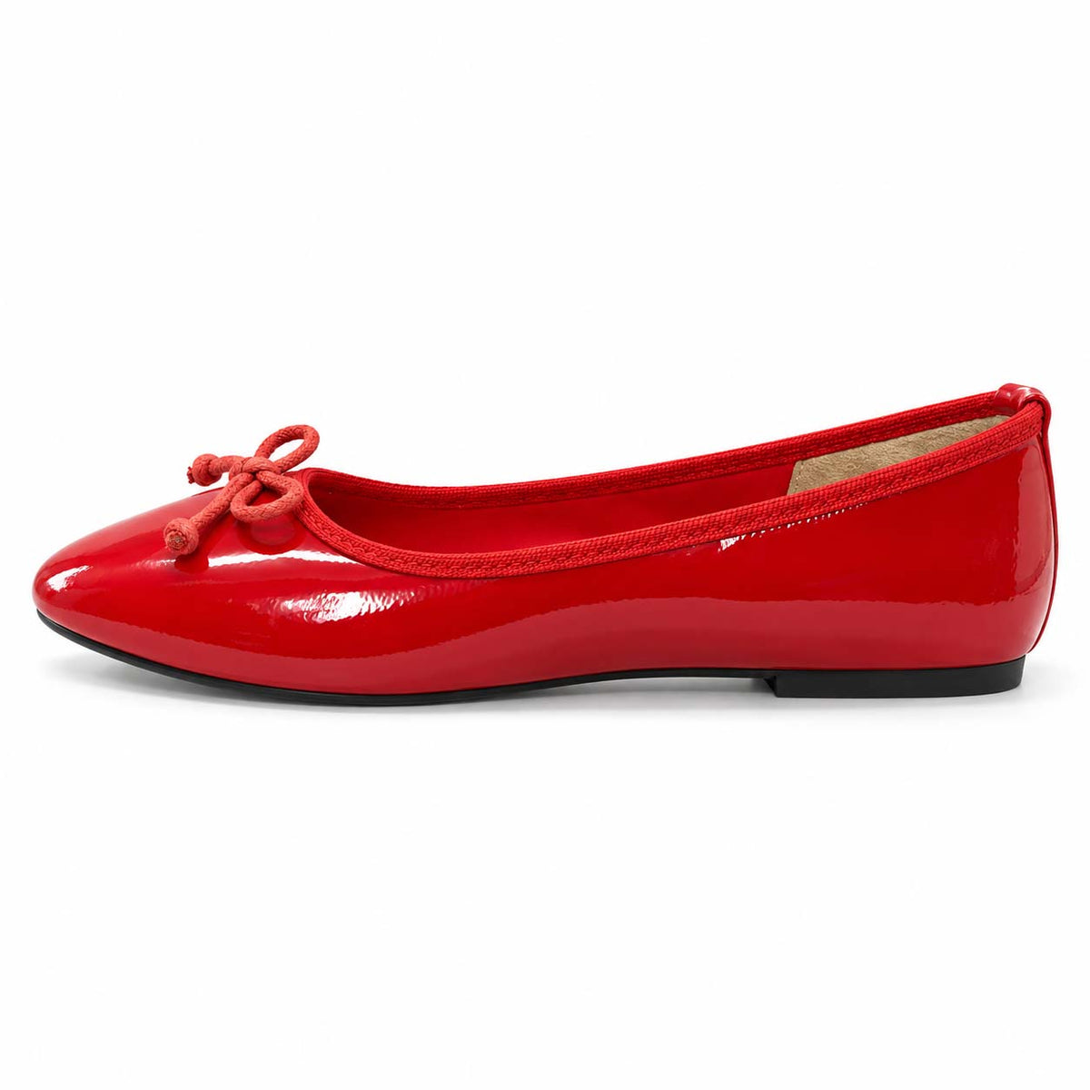 Lotfy women's patent ballet flat in red, 99941-BG6