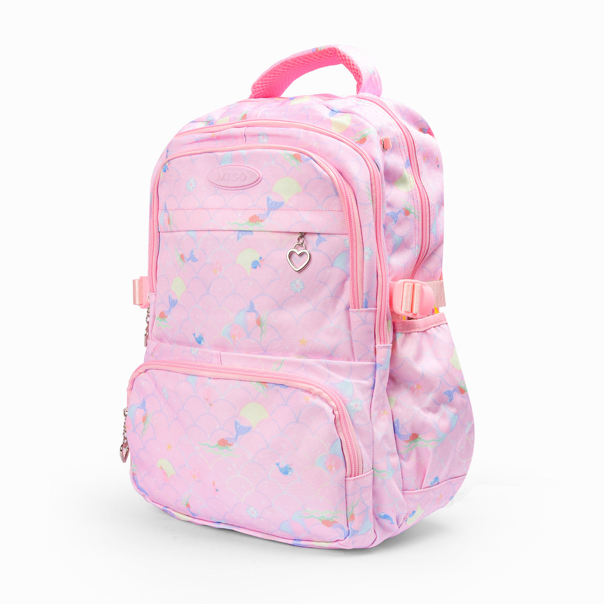 Mego pink school backpack for girls
