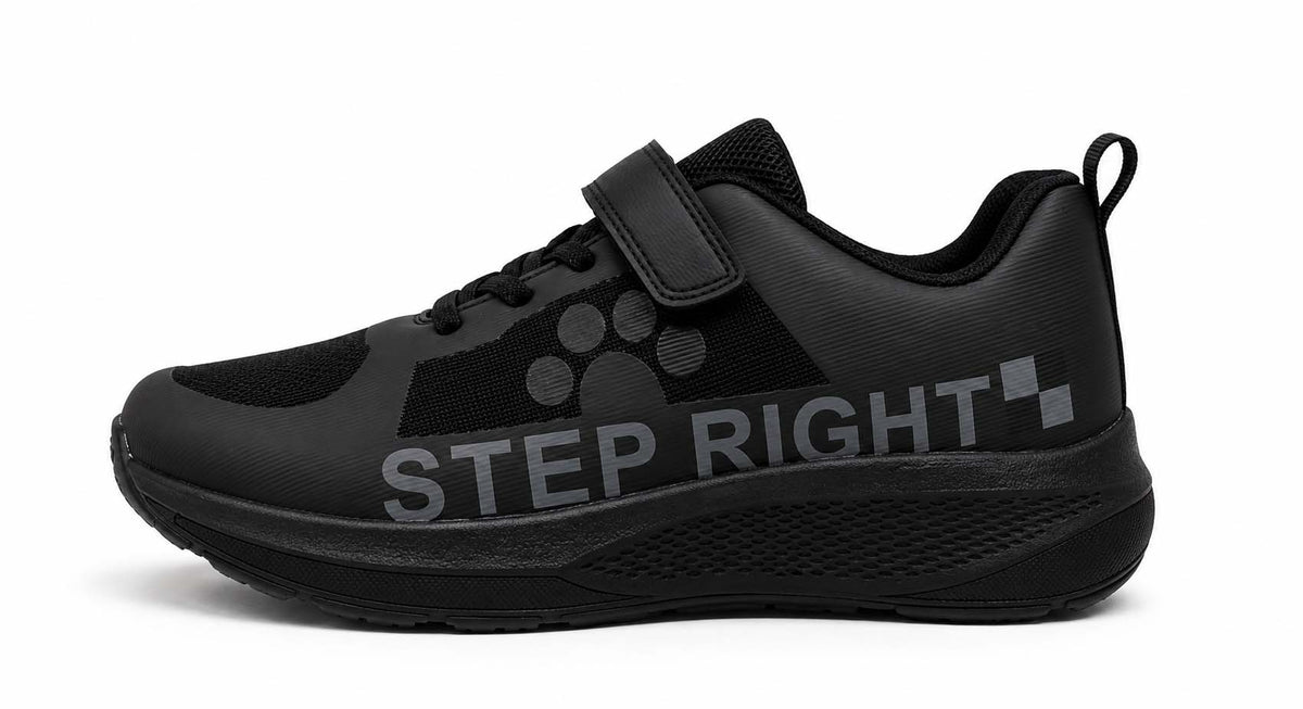 Step Cash kids' school shoe in black, 44021-6055