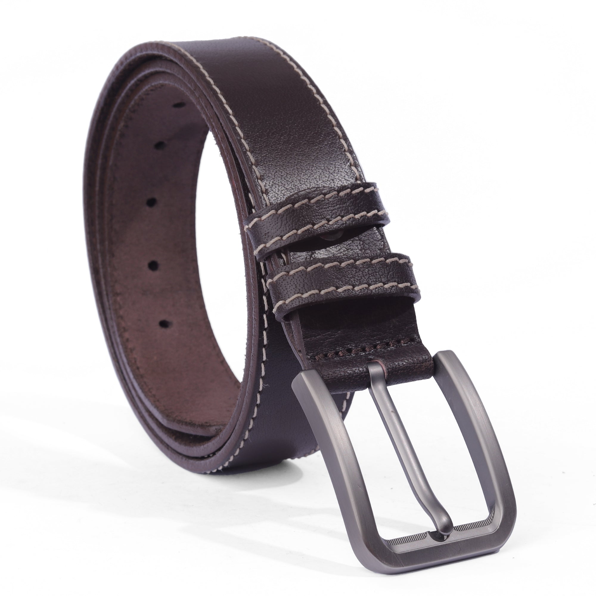 Premium Genuine Leather Belt For Men Brown 8