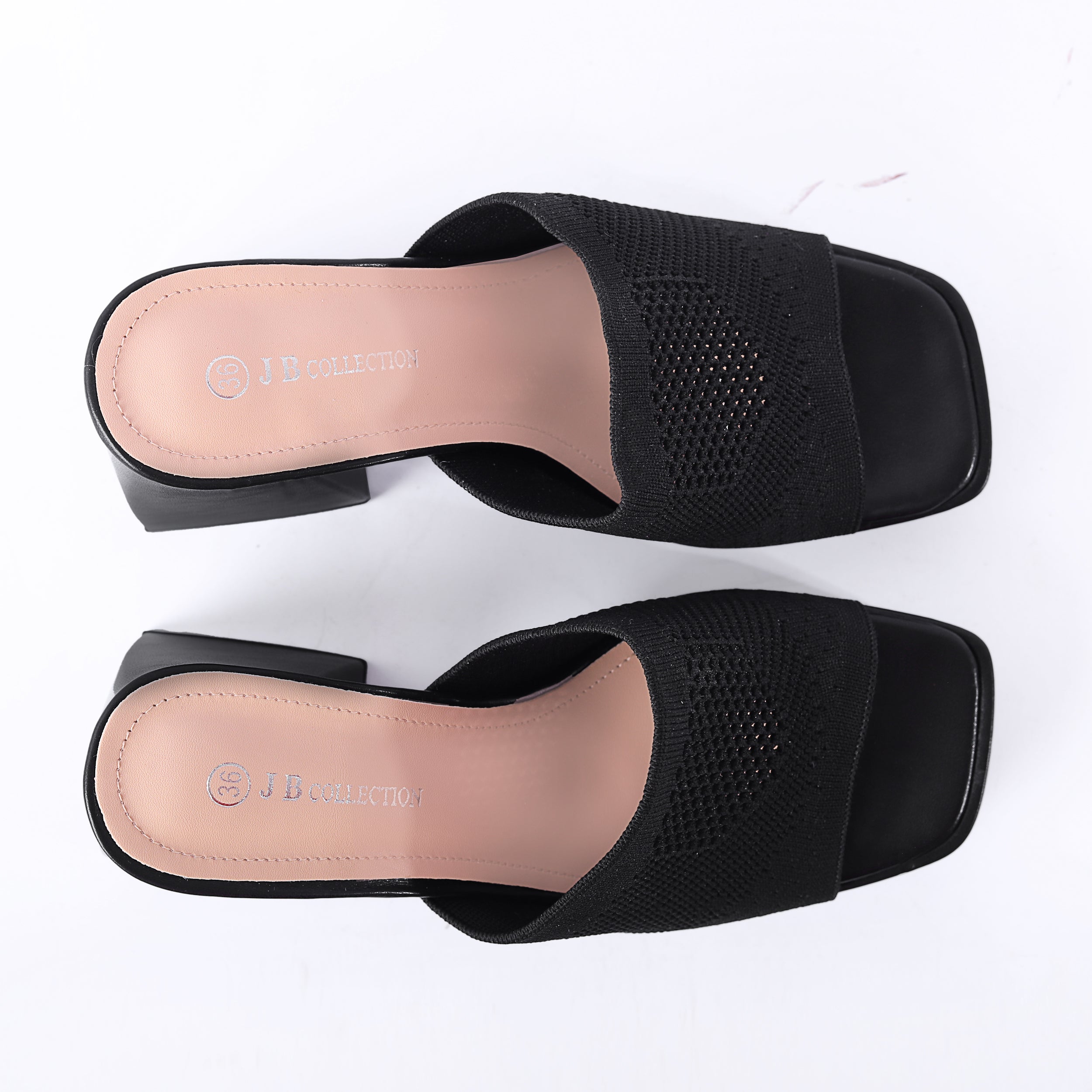 JB Collection High Heel Leather Slipper -A29