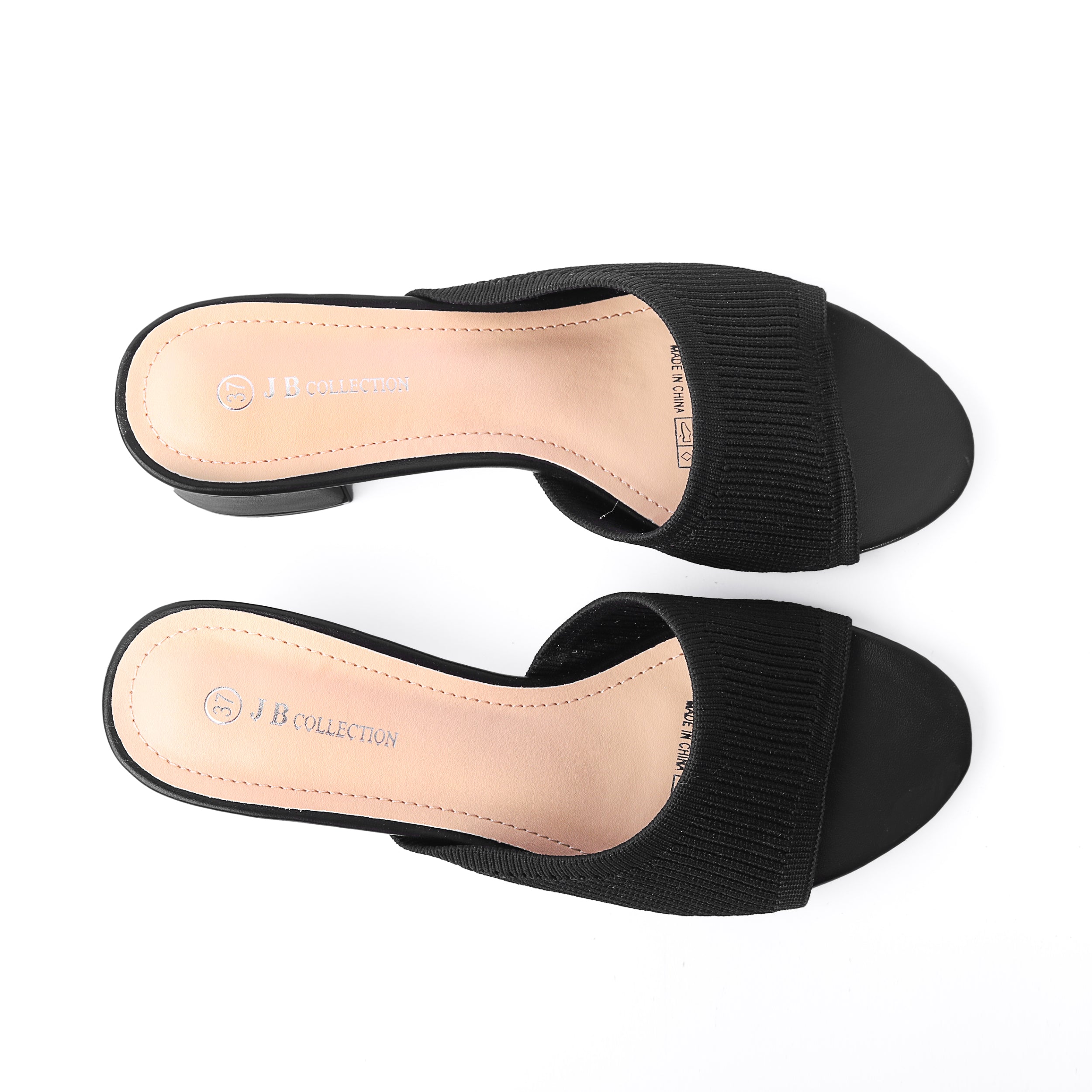 JB Collection High Heel Leather Slipper -A64