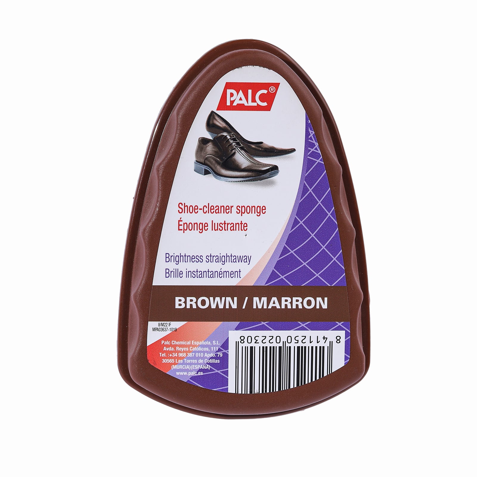 Palc Shoes Cleaner Sponge Brown-Marron