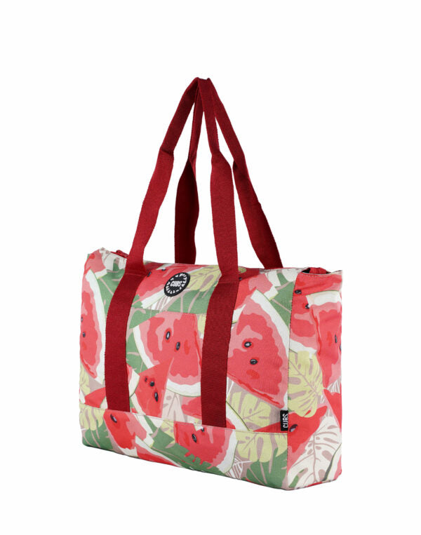 Water Melons & Red Tie Dye Women Tote Bag