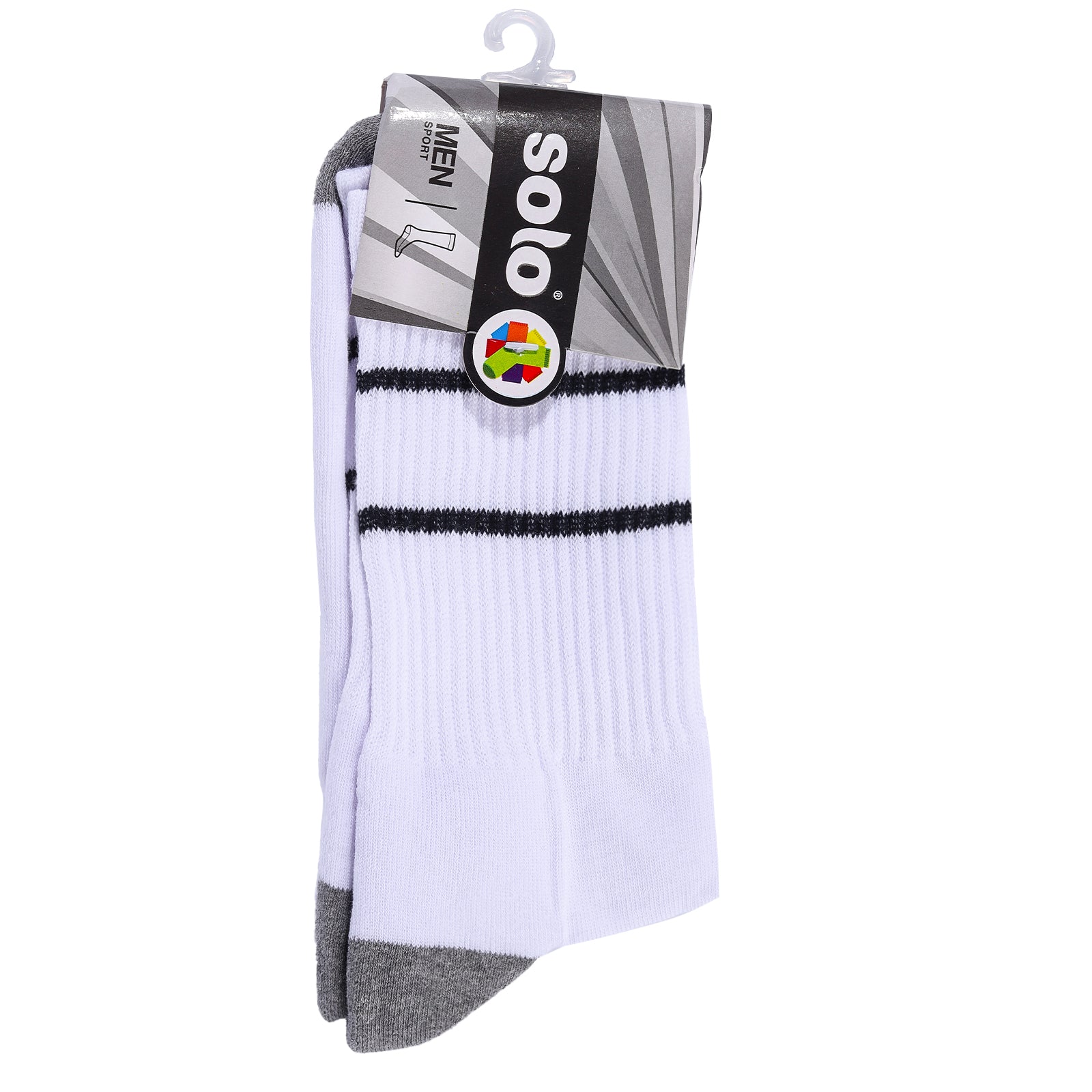 Solo Cotton Rich Long Socks White -156907