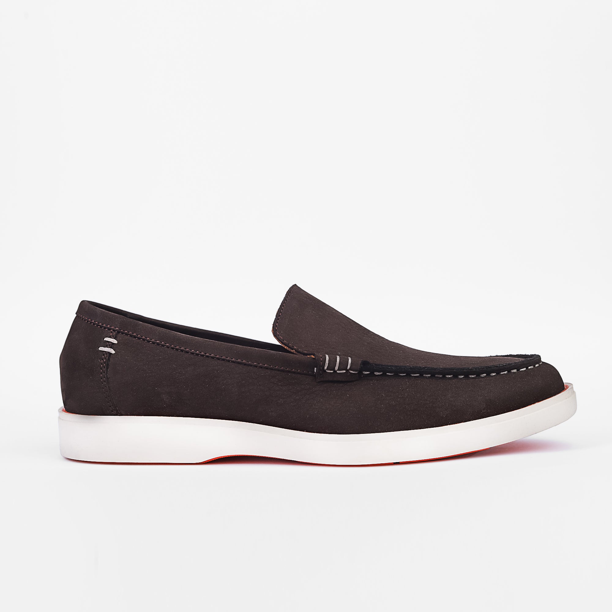 Heritage Suede Flat Loafers For Men Brown