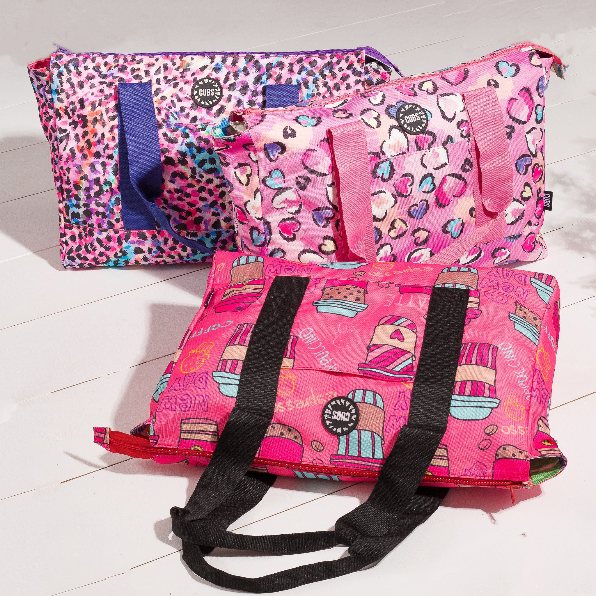 Hearts & Pinkish Tie Dye Women Tote Bag