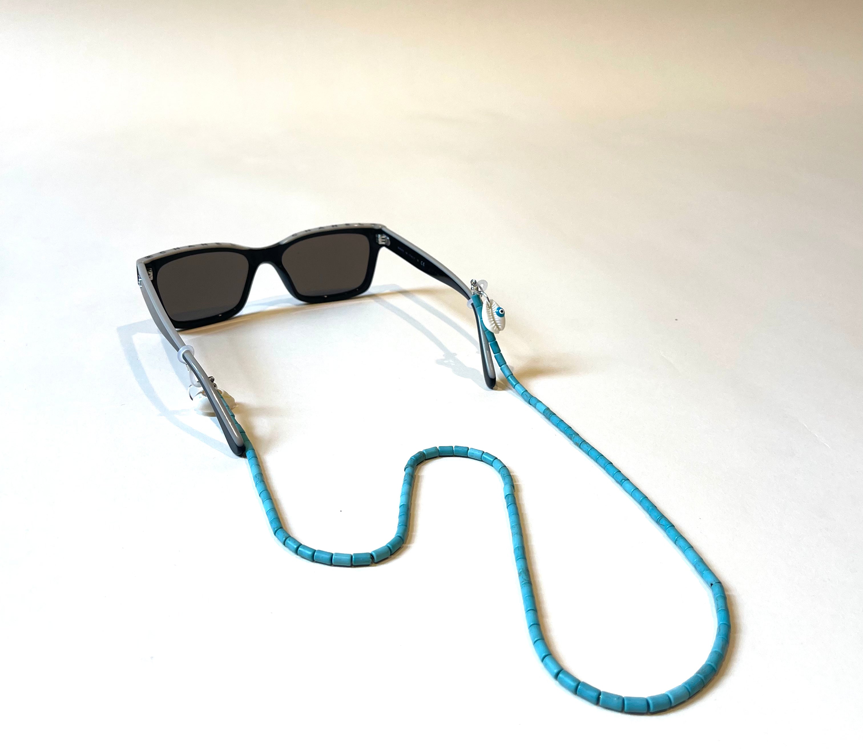 Turquoise & Seashell Sunglass Chain