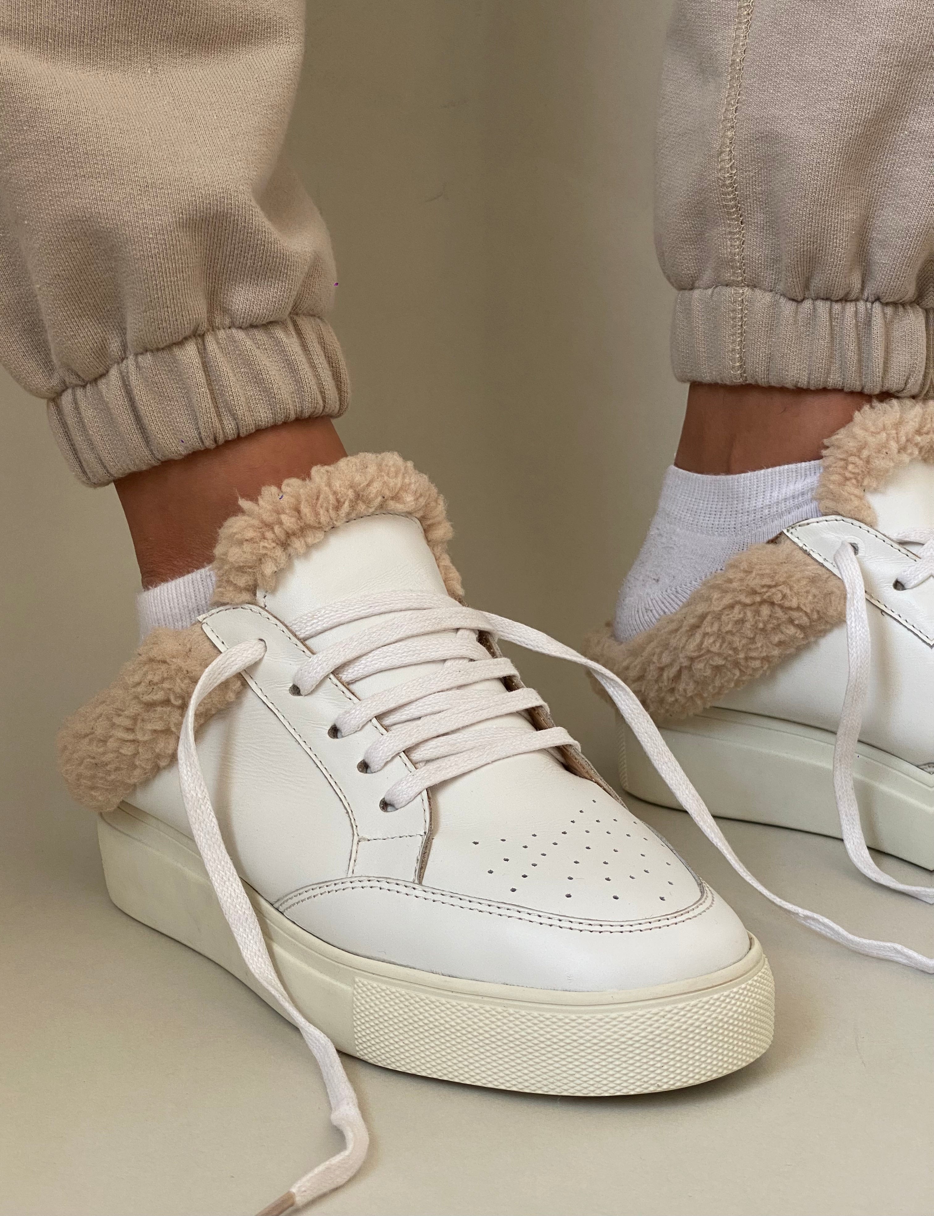 Marcy Retro Shearling Mule Sneakers