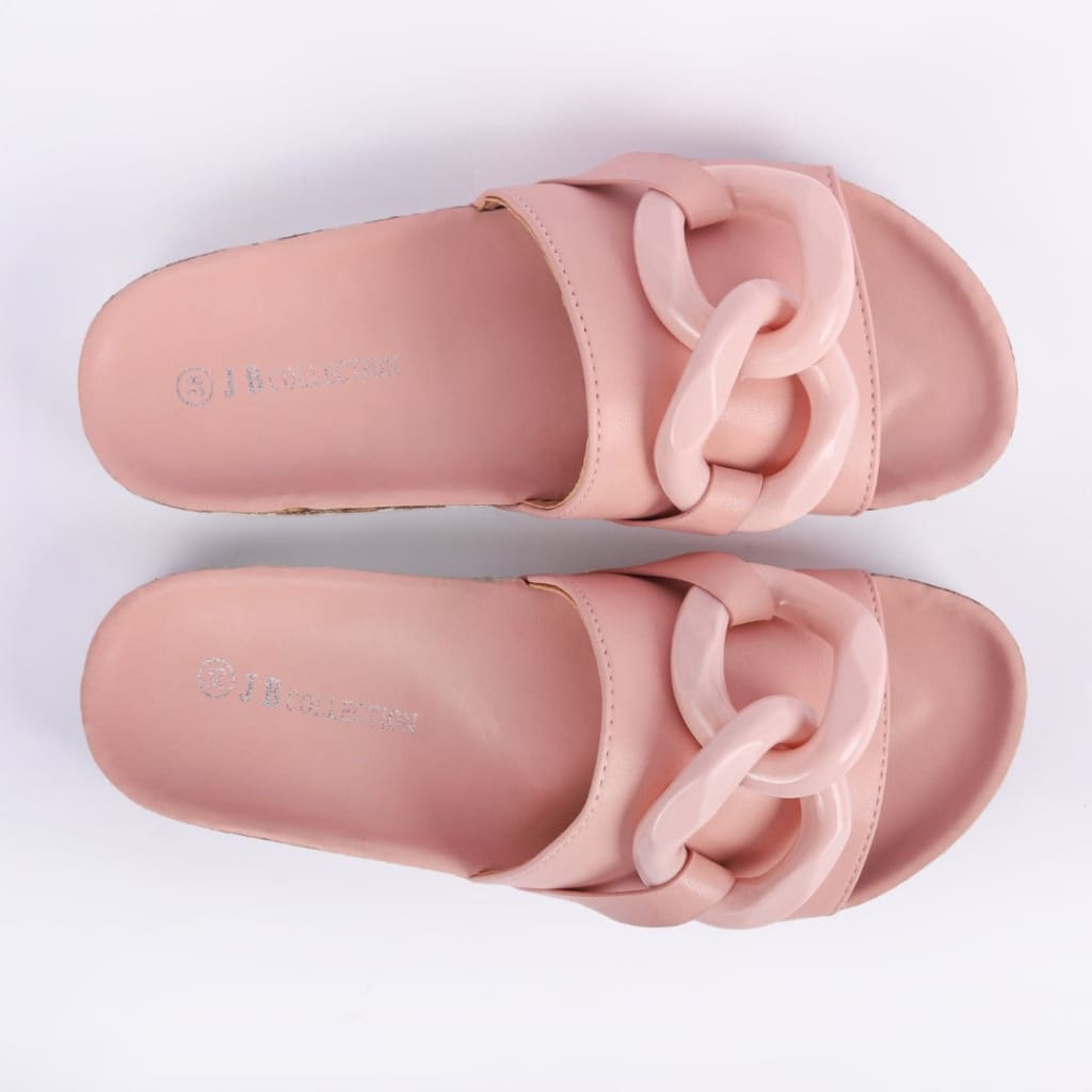 Pink Slipper wih Chain - JB Collection